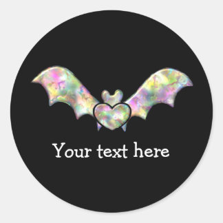 Adesivo Bat Negro e Bat do Halloween Personalizado pelo Co