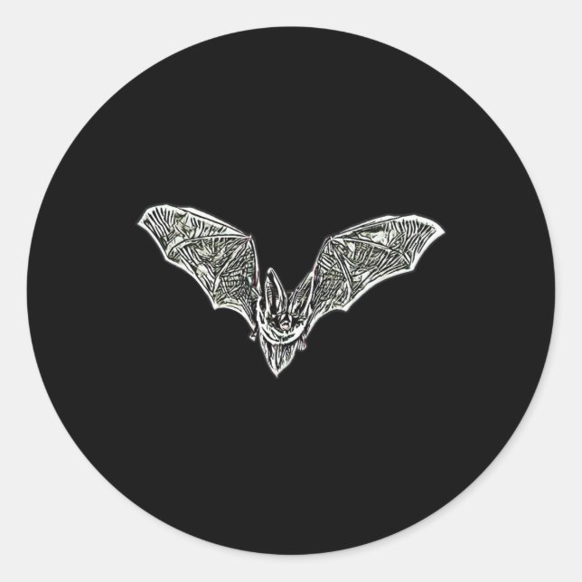 Adesivo Bat Night Vampire Halloween Wing Wing Mamals Ba (Frente)