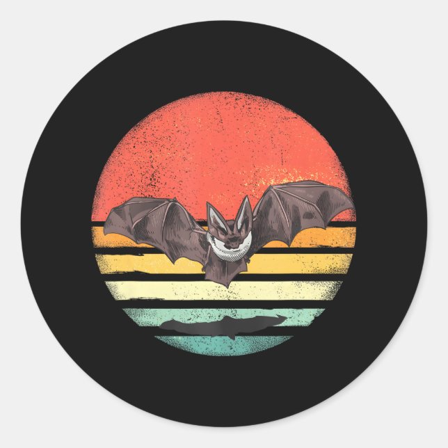 Adesivo Bat Nocturnal Animal Willife Mammal Bat Lover (Frente)