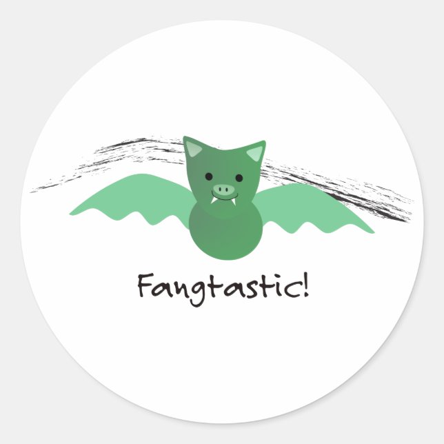 Adesivo Bat Verde Fangtástico (Frente)