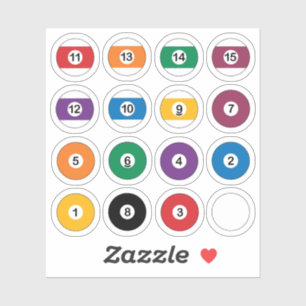 Adesivo Batalhão de bilhar Snooker