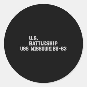 Adesivo Batalhão Uss Missouri Bb-63 Warship Veteran Fath