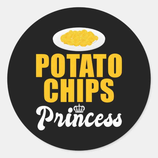 Adesivo Batata Chips Princess (Frente)