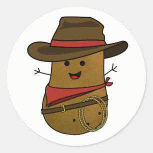 Adesivo Batata Cowboy