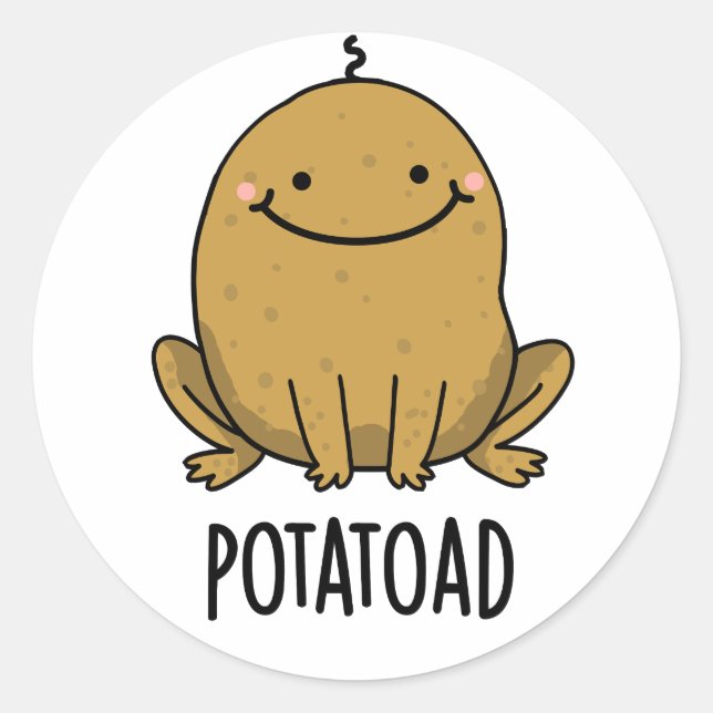 Adesivo Batata de Batata Engraçada Com Potatoad (Frente)