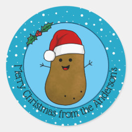 Adesivo Batata Personalizada Feliz Natal