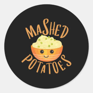 Adesivo Batatas amassadas e Batatas com Correspondência de