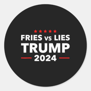 Adesivo Batatas Fritas Vs Mentiras Trump 2024 Batatas Frit