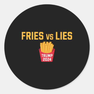 Adesivo Batatas Fritas Vs Mentiras Trump 2024 Trump 2024 B