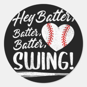 Adesivo Batedor Swing Baseball Coração Mãe Mulher Fofa