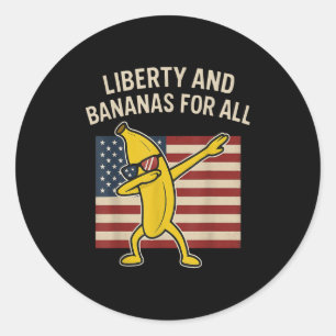 Adesivo Bater Banana Americana Com Pulmão Patriótico