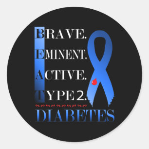 Adesivo Bater Diabetes Tee Tipo 2 Diabetes Sensibilização