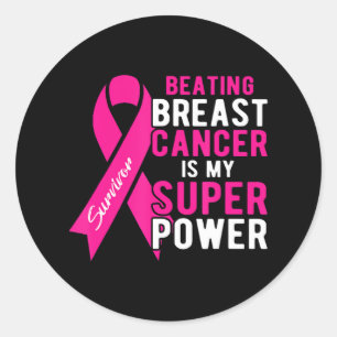 Adesivo Bater No Cancer Da Mama É Minha Superpotência Mulh