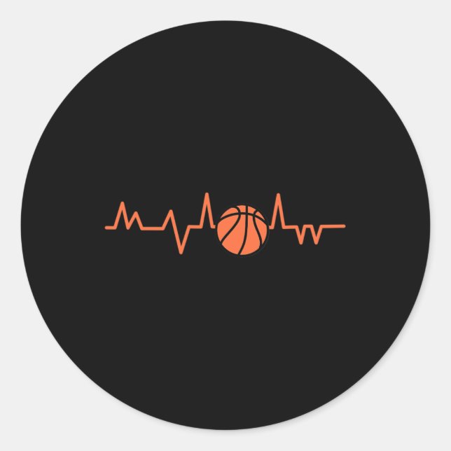 Adesivo Bateria de Coração de Basquete - 1 (Frente)