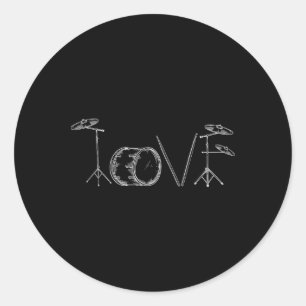 Adesivo Bateria do Amor Feliz Dia dos Namorados Baterista