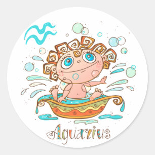 Adesivo Bath Aquarius Cute