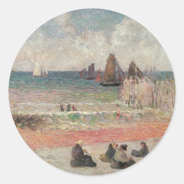 Adesivo Bathing Dieppe de Paul Gauguin (Frente)