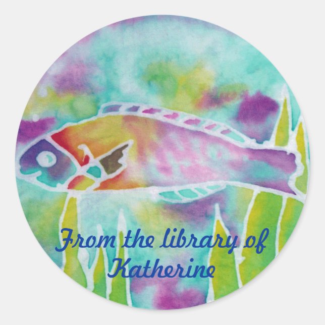 Adesivo Batik Hinalea Wrasse Peixe Cadeiras (Frente)