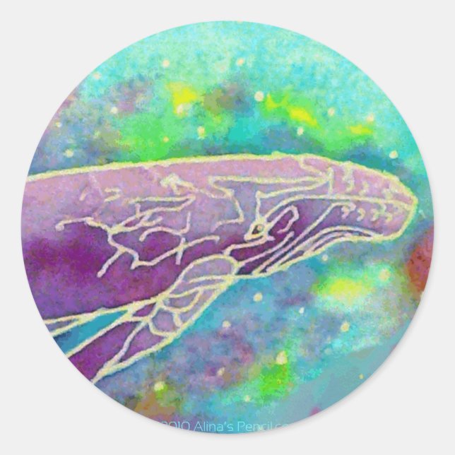 Adesivo Batik Humpback Whale Art (Frente)