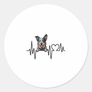 Adesivo Batimento Cardíaco do Cão de Gado Australiano Ecg