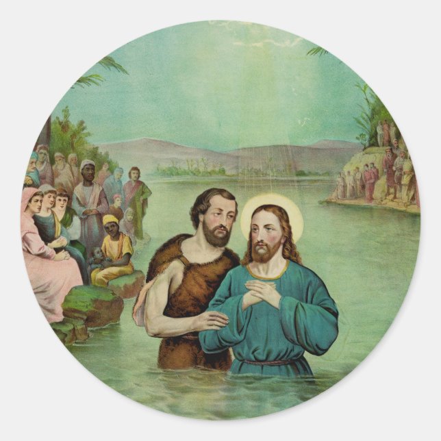 Adesivo Batismo de Jesus Cristo (Frente)