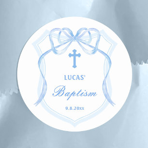 Adesivo Batismo de repouso do Arco azul claro