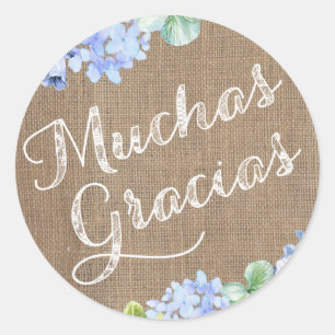 Adesivo Batismo Espanhol Obrigado Stickers Muchas Gracias