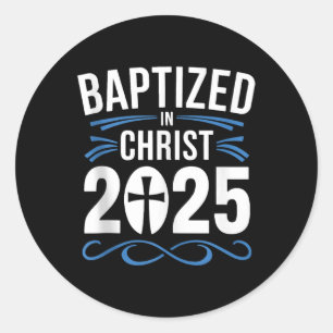 Adesivo Batizado Em Cristo De 2025 Batismo Católico Jesus