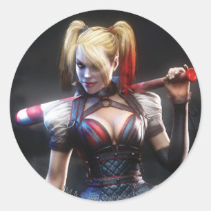 Adesivo Batman Arkham Knight   Harley Quinn com Bat