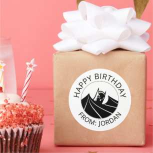 Adesivo Batman "Caped Crusader"   Feliz Aniversário