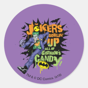 Adesivo Batman   Joker's Goblin' Up All of Gotham's Candy