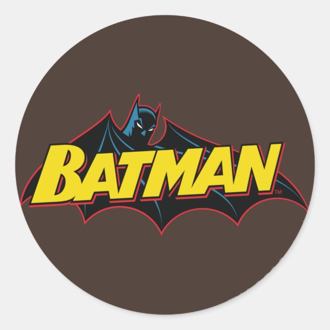 Adesivo Batman | Logotipo antigo da escola (Frente)