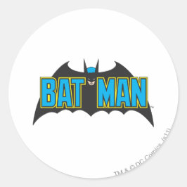 Adesivo Batman | Logotipo azul de vinheta