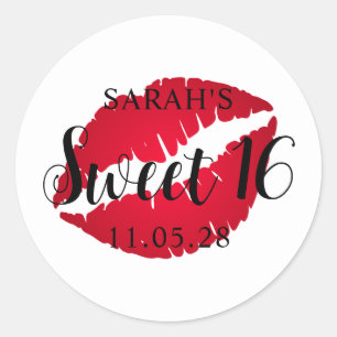 Adesivo Batom Ombre Vermelho Sweet 16