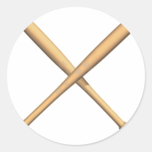 Adesivo Bats de Basebol Cruzados