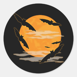 Adesivo Bats de Halloween de Lua Completa