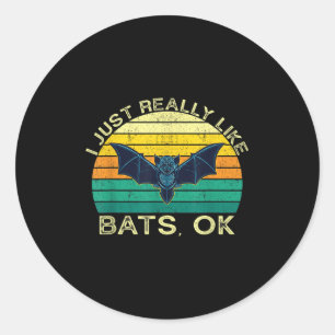 Adesivo Bats Engraçado Citação Animal Com Design De Forma