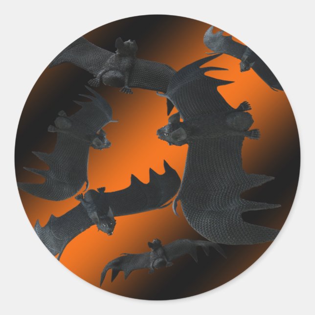 Adesivo Bats Halloween Sticker (Frente)
