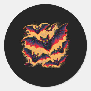 Adesivo Bats Voando Halloween Cachorro Noturno Assustador