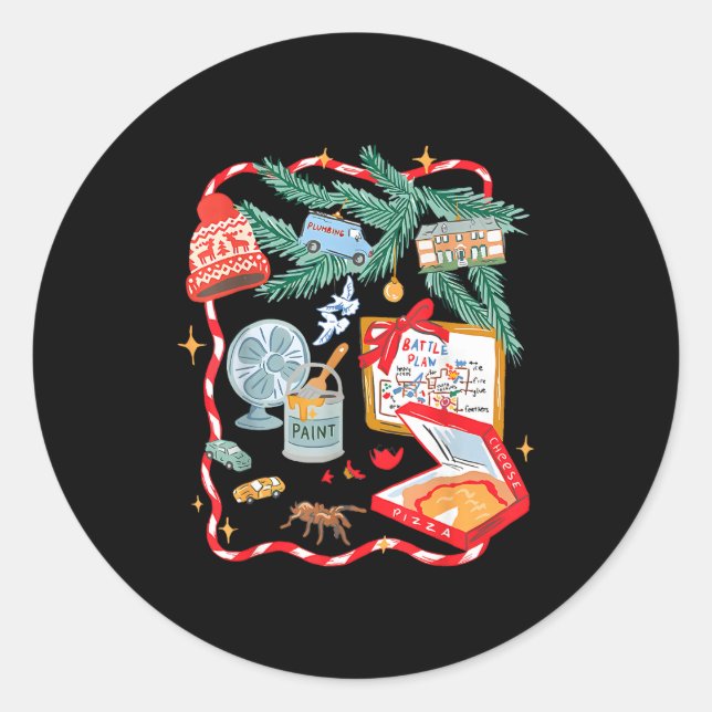 Adesivo Battle Plan Funny Christmas Home Kids Hand Dawn Al (Frente)