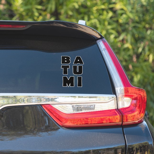Adesivo Batumi Georgia, eu amo Batumi (Lado do carro)