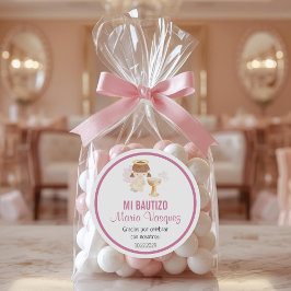 Adesivo Bautizo em favores do batismo cubano em espanhol