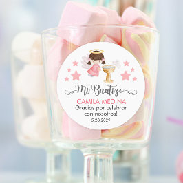 Adesivo Bautizo em favores do batismo cubano em espanhol