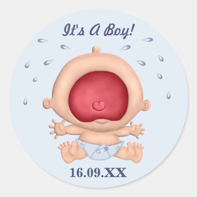 Adesivo Bawling Baby, é um punhal (Frente)