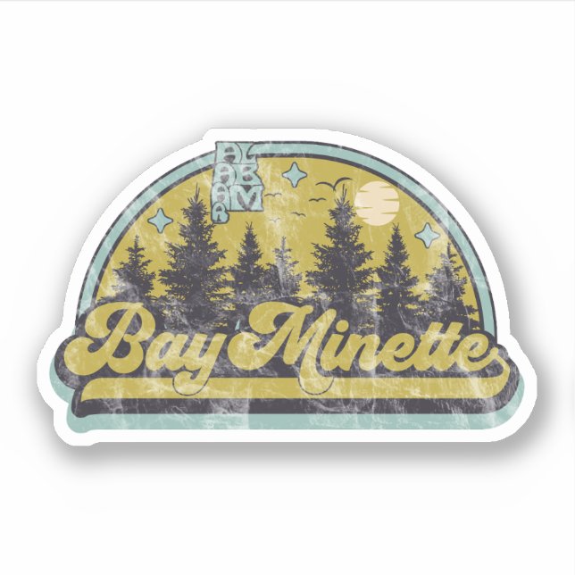 Adesivo Bay Minette, Alabama (Frente)