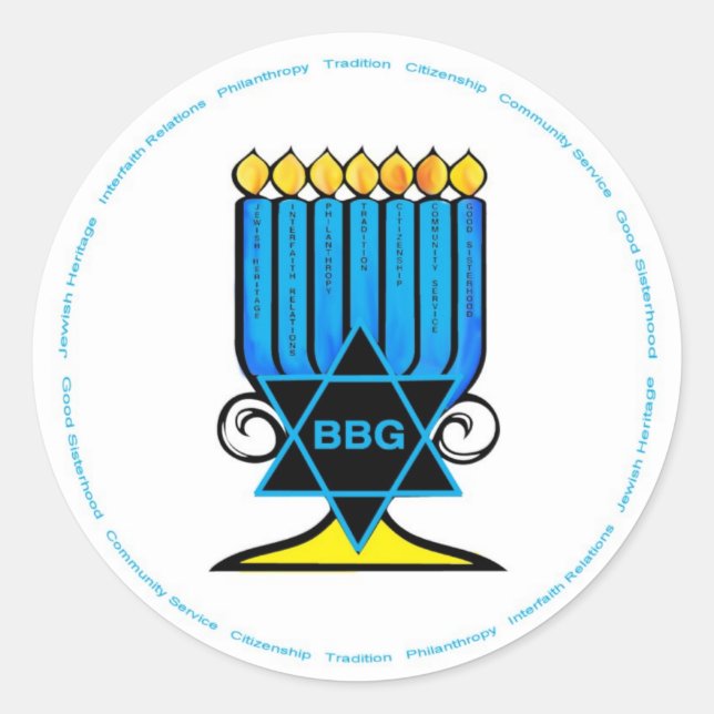 Adesivo BBG Menorah Stickers (Frente)