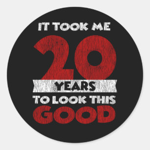 Adesivo Bday de 20 anos me fez parecer um bom aniversário