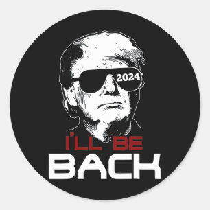 Adesivo Be Back Trump 2024