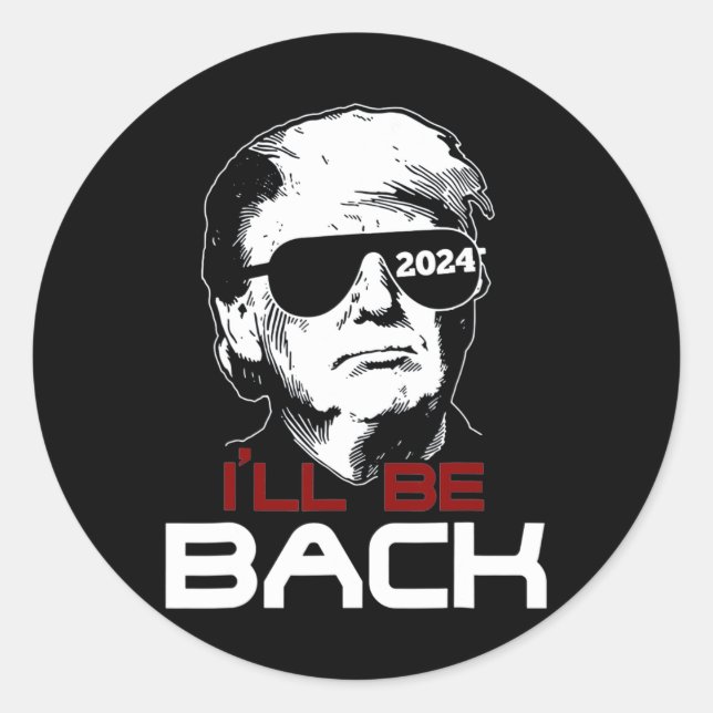 Adesivo Be Back Trump 2024 (Frente)