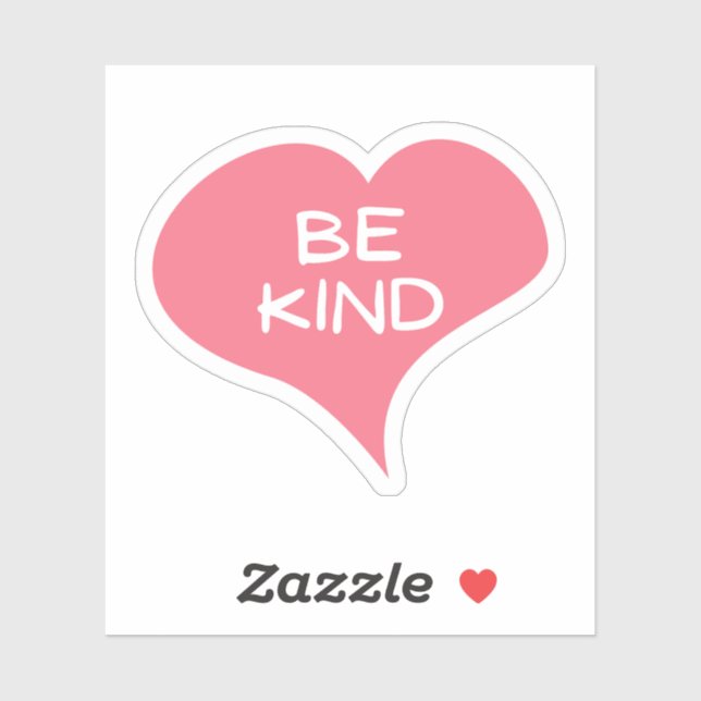 Adesivo BE KIND Love Heart Vinyl Sticker (Folha)